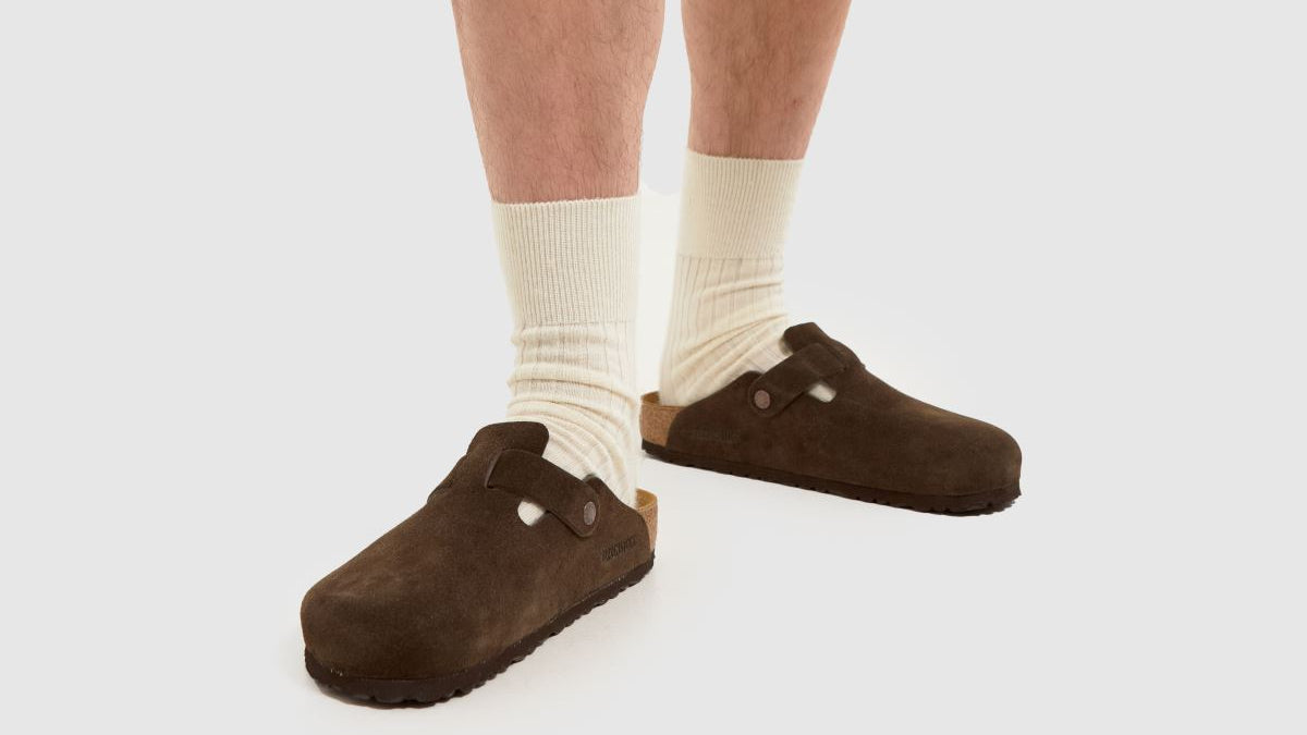 Boston-style clogs in Brown