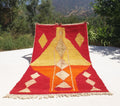 Lamia, Red, Orange, and Yellow Moroccan Rug