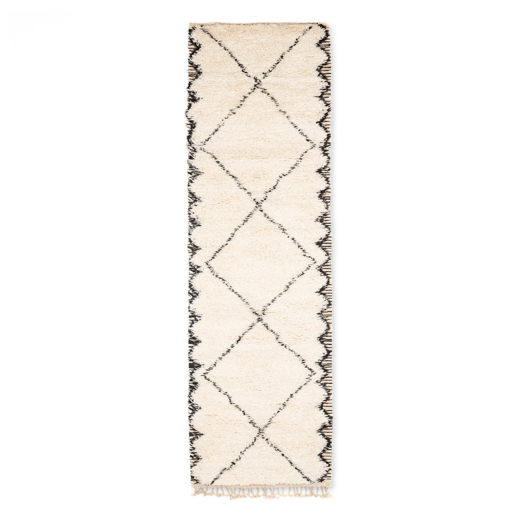 Moroccan runner Beni ourain rug