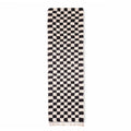 Checkred moroccan runner rug