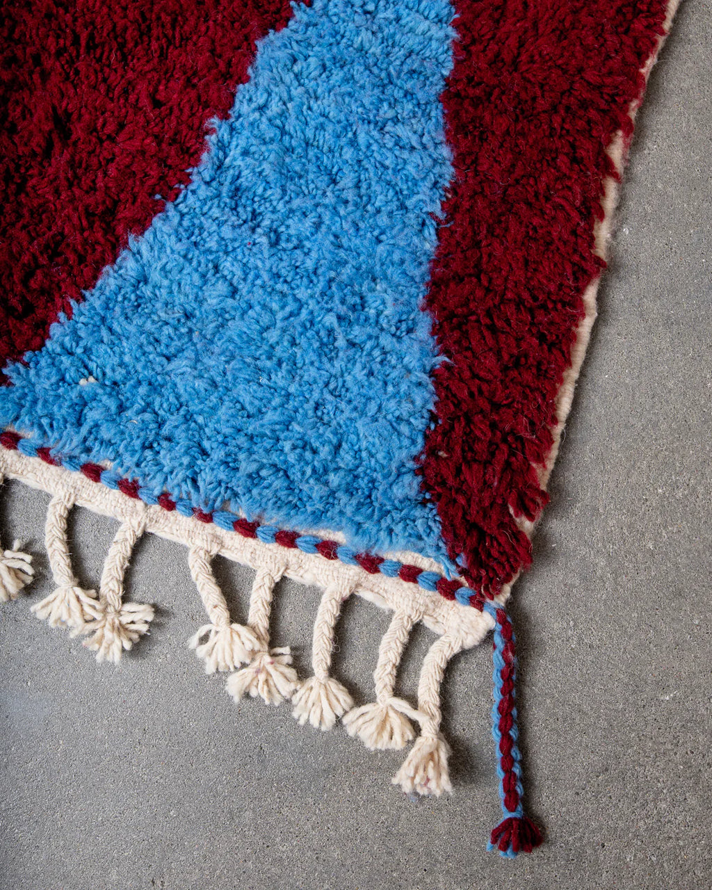 Damir - Burgundy & Sky Blue Rug