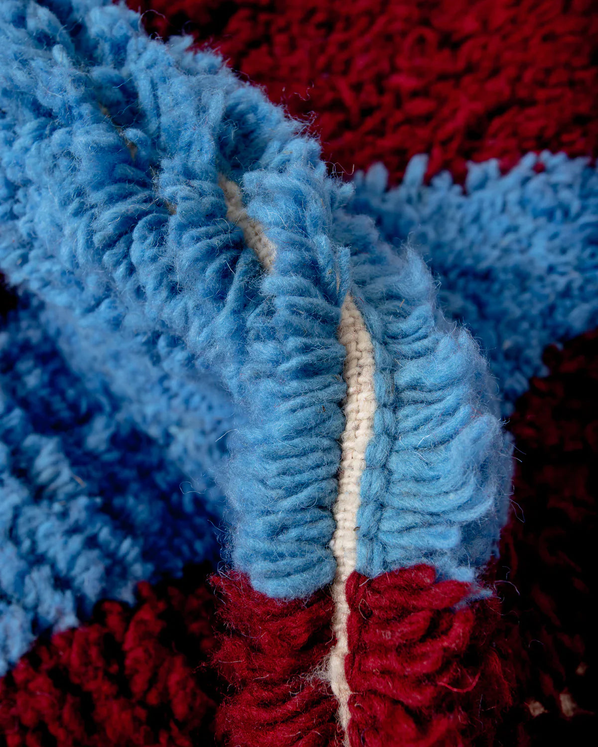 Damir - Burgundy & Sky Blue Rug