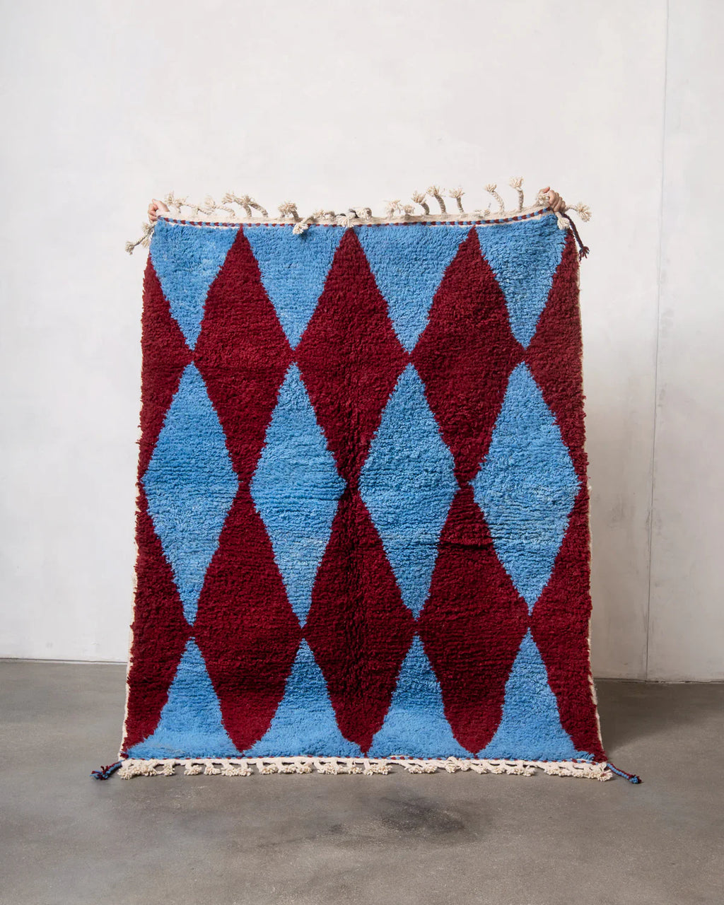 Damir - Burgundy & Sky Blue Rug