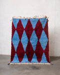 Damir - Burgundy & Sky Blue Rug
