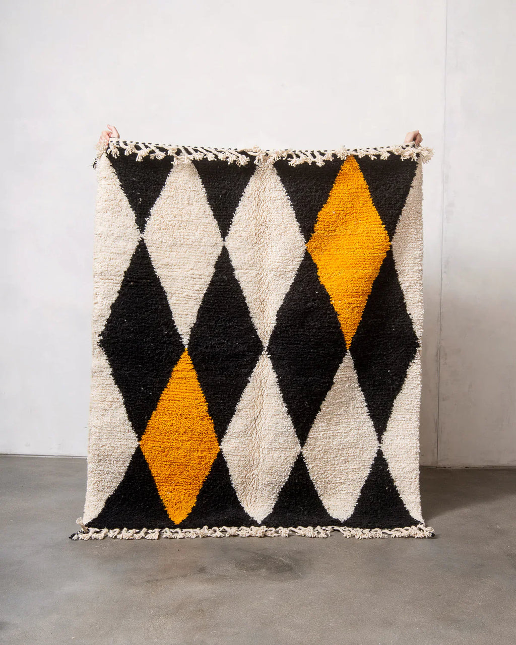 Damir - Black, Cream & Turmeric Rug