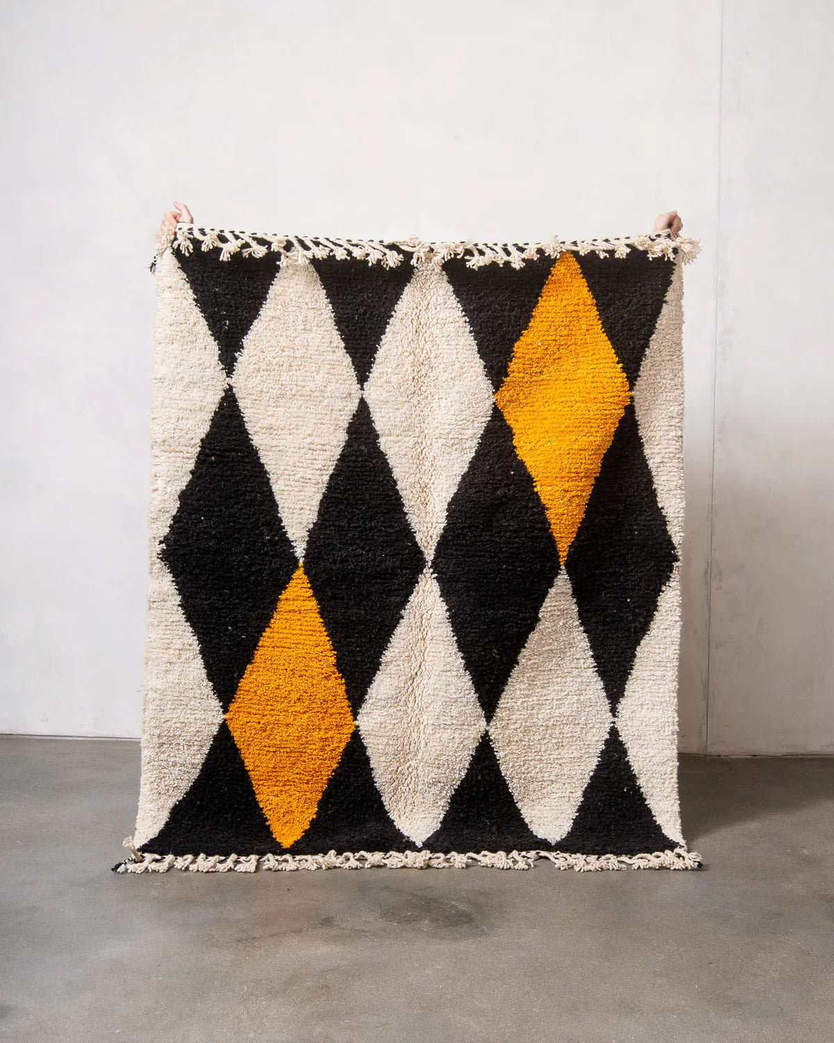 Damir - Black, Cream & Turmeric Rug