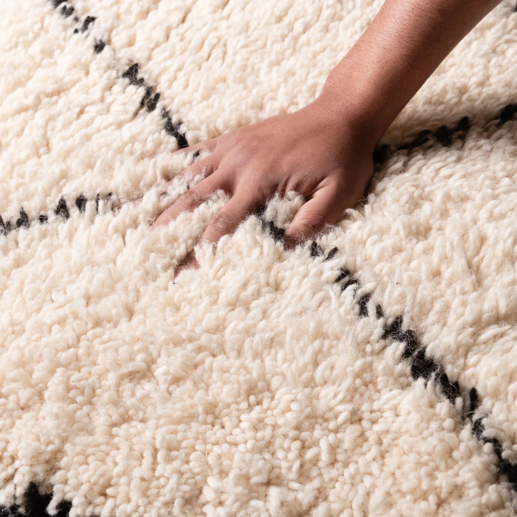 Moroccan runner Beni ourain rug