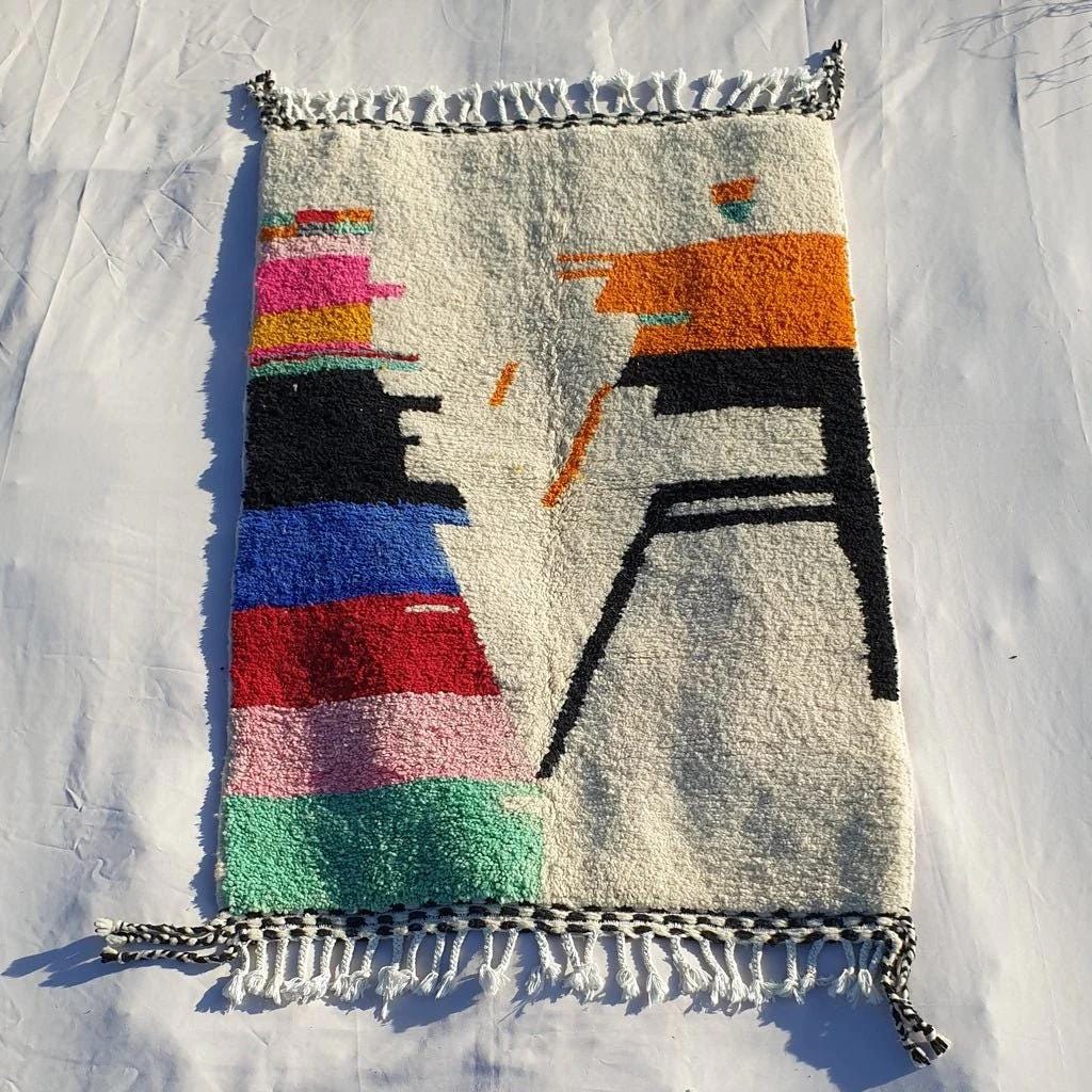 Handmade Beni Ourain Rug: Custom Moroccan Berber Rug 8x10