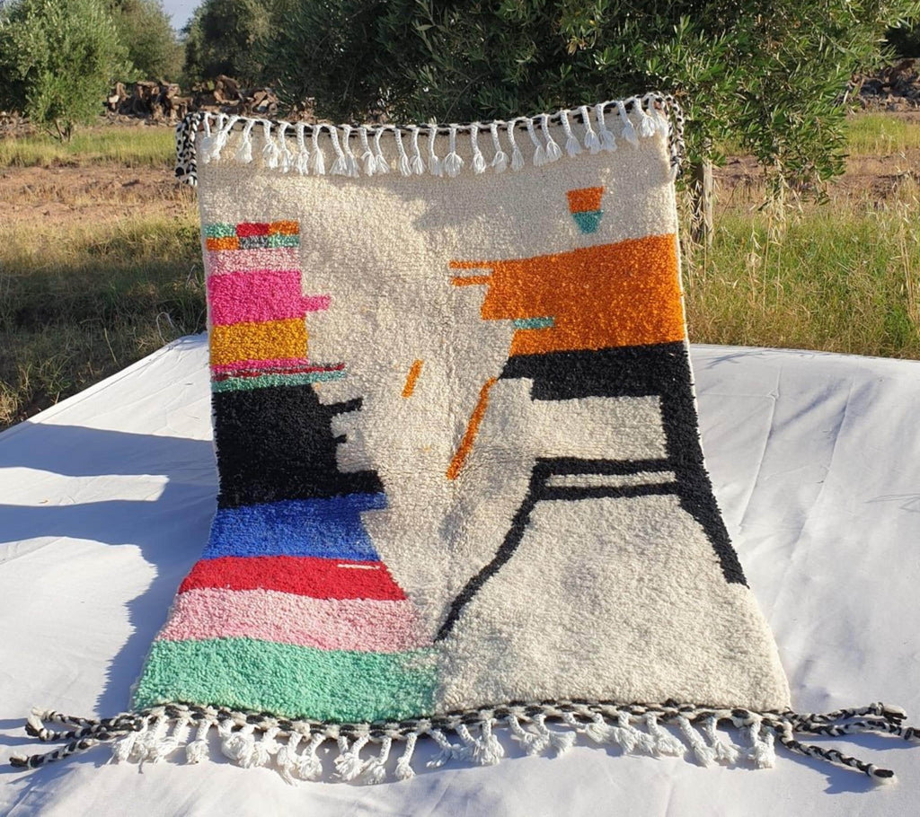 Handmade Beni Ourain Rug: Custom Moroccan Berber Rug 8x10