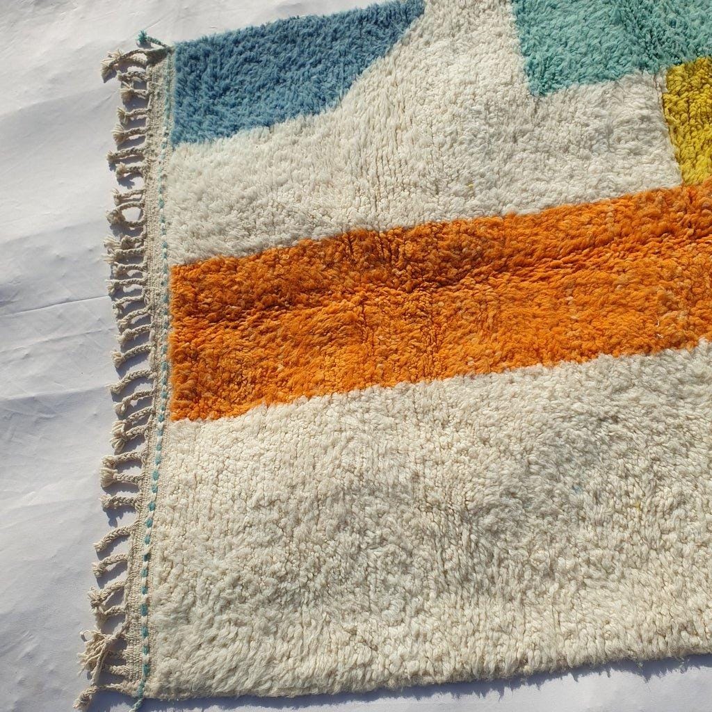 Handmade Beni Ourain Moroccan Rug: Berber Wool Area Rug