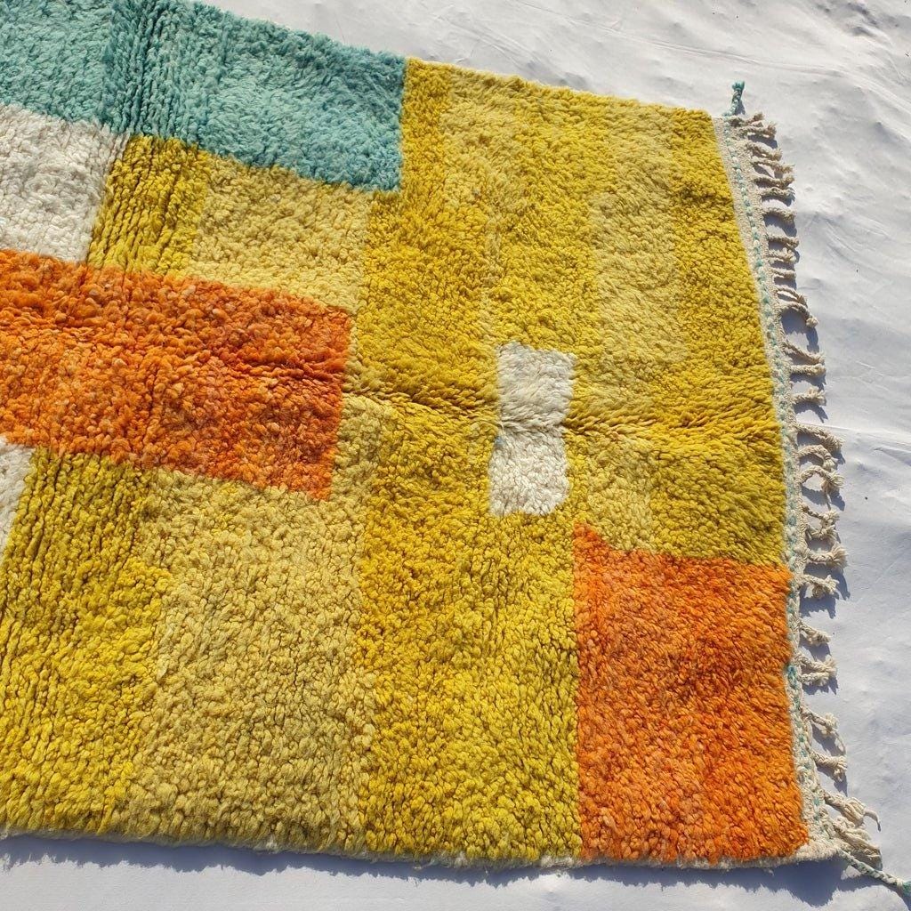 Handmade Beni Ourain Moroccan Rug: Berber Wool Area Rug