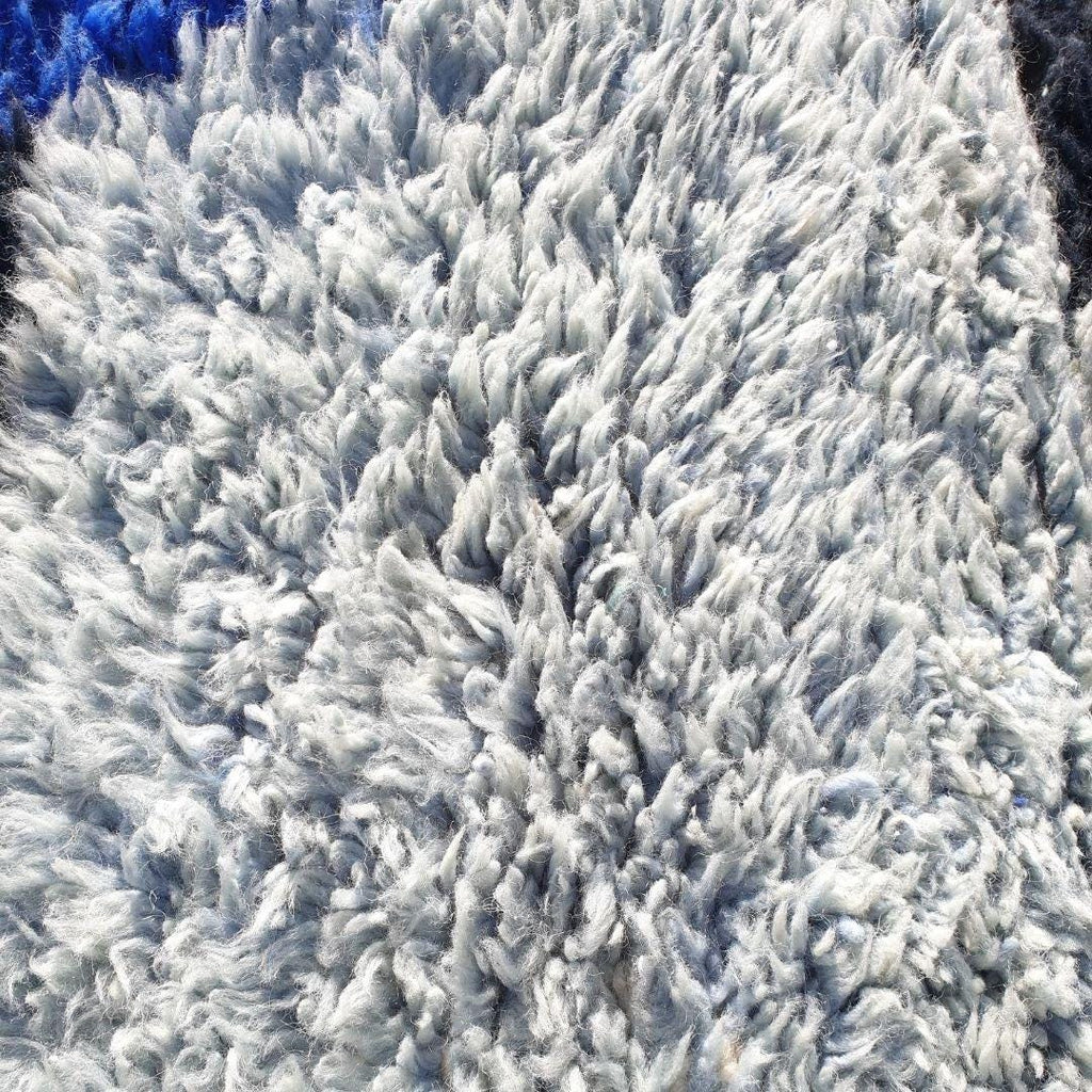 Handmade Moroccan Beni Ourain Rug: Black Geometric Wool Carpet