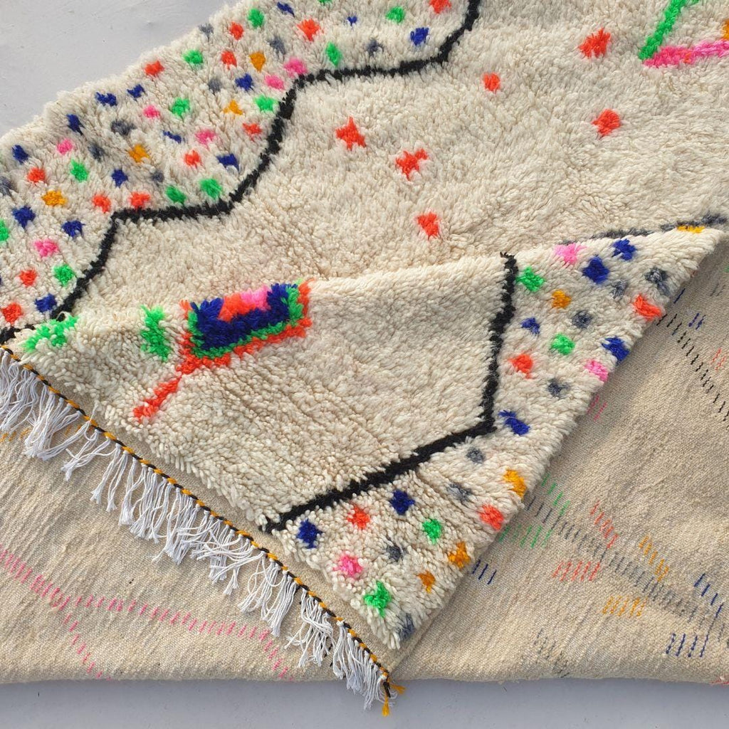 Handmade Wool Berber Rug: Authentic Moroccan Beni Ourain Rug