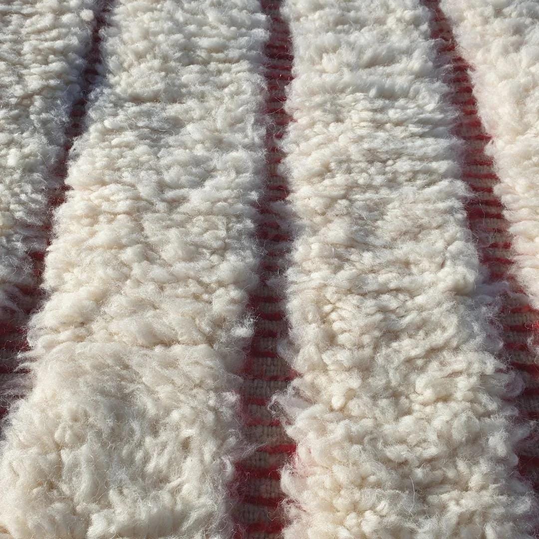 Handmade Beni Ourain Rug: Moroccan Wool Berber Carpet