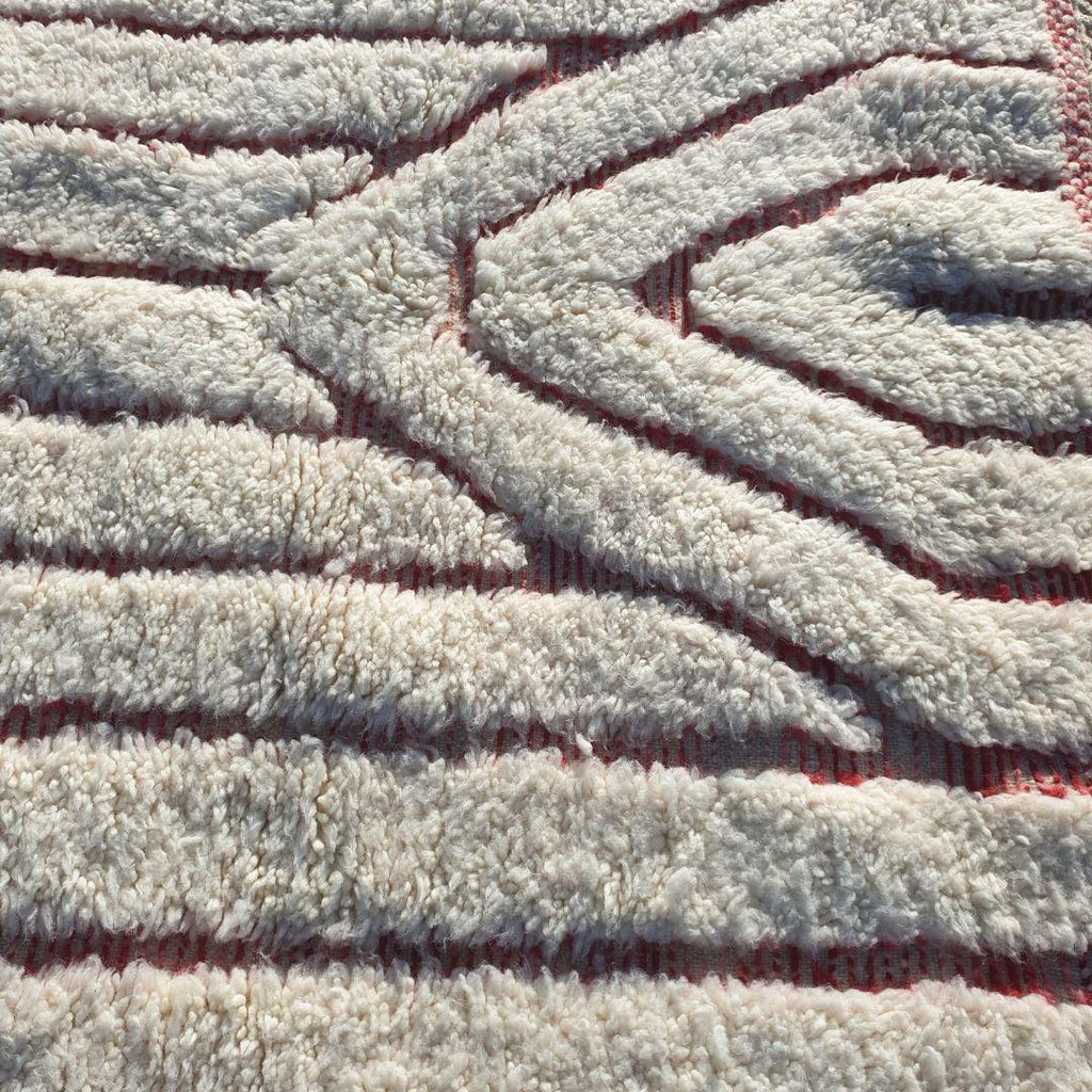 Handmade Beni Ourain Rug: Moroccan Wool Berber Carpet