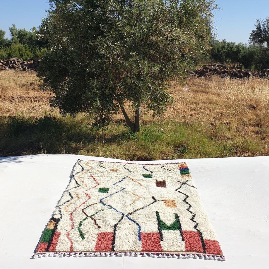 Handmade Beni Ourain Rug: Authentic Moroccan Berber Rug