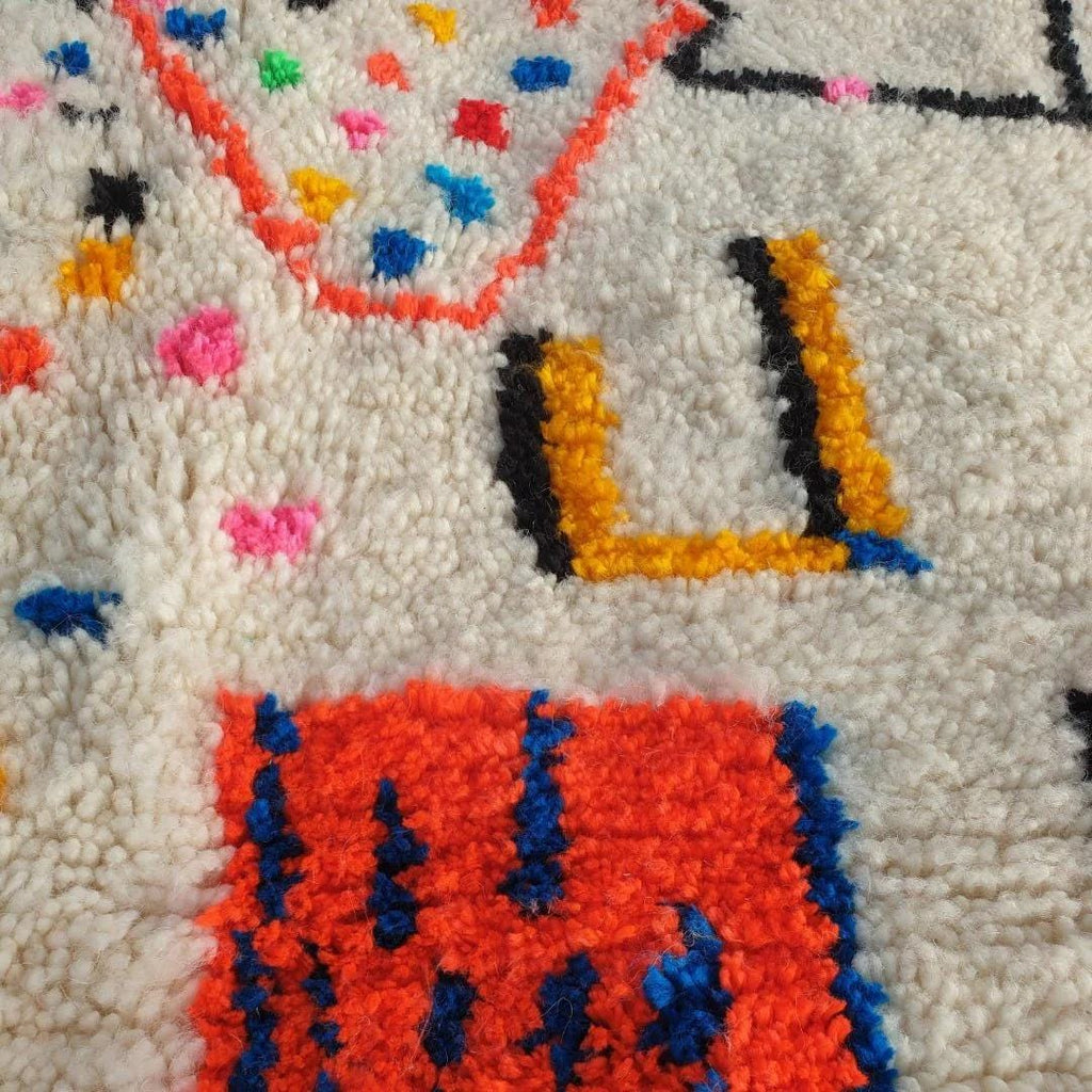 Handmade Beni Ourain Rug: Authentic Moroccan Wool Rug
