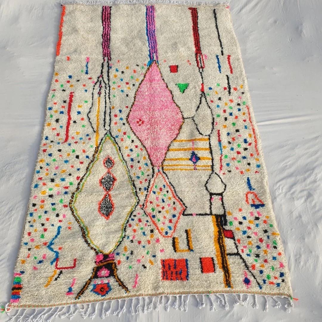 Handmade Beni Ourain Rug: Authentic Moroccan Wool Rug