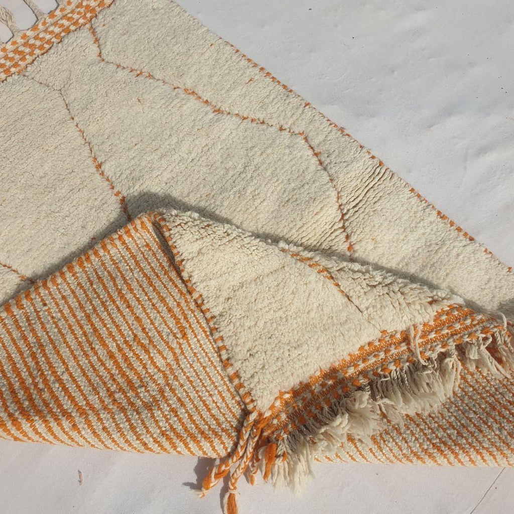 Manar, Yellow White Moroccan Berber Carpet