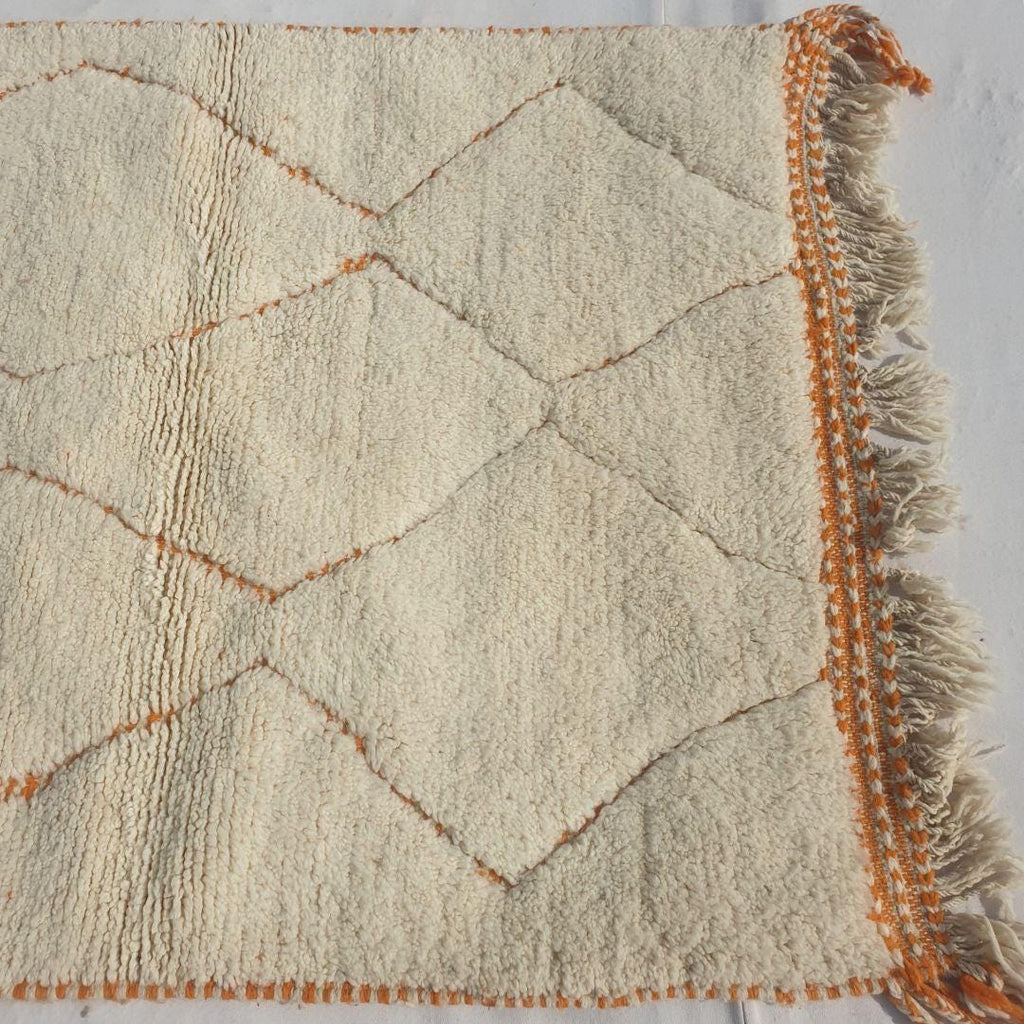 Manar, Yellow White Moroccan Berber Carpet