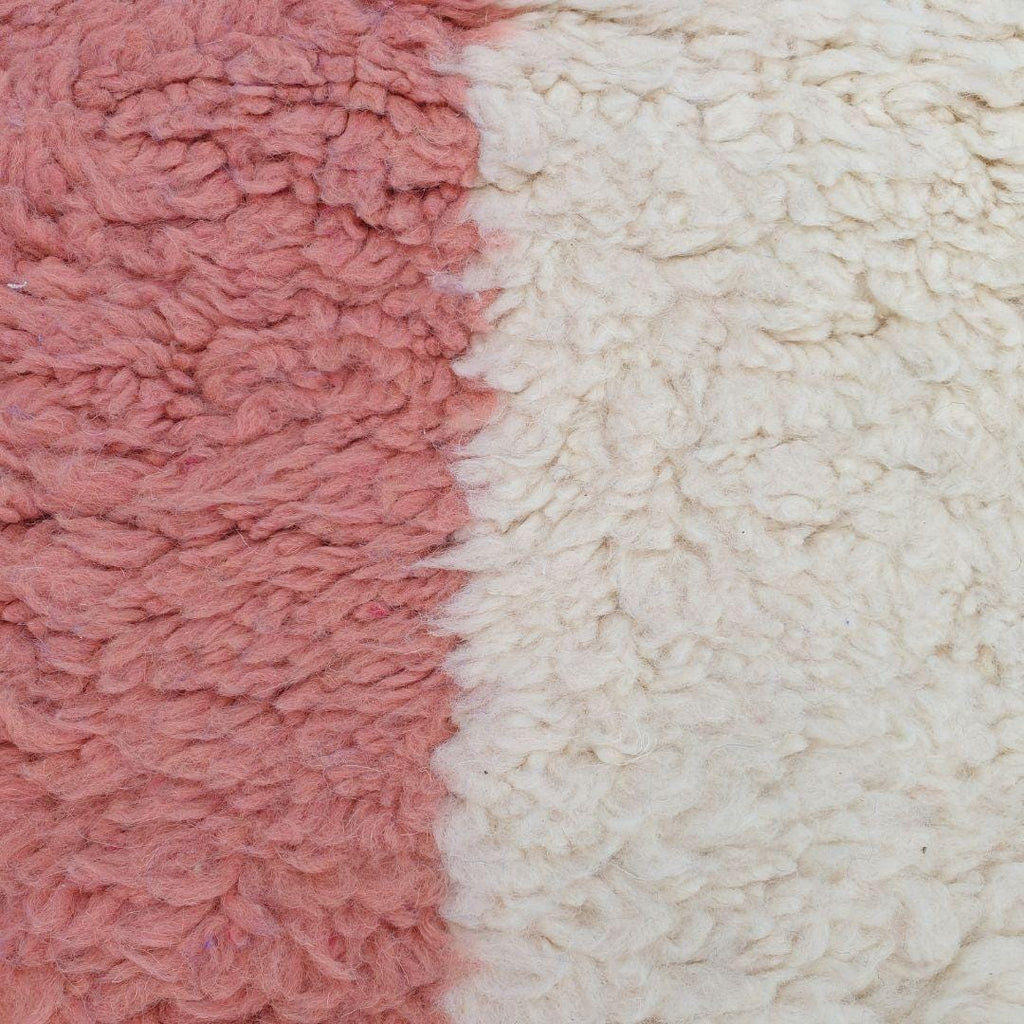 Handmade Beni Ourain Wool Rug: Berber Moroccan Boho Style