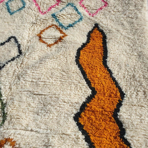 Custom Beni Ourain Rug: Hand-Knotted Moroccan Wool Rug