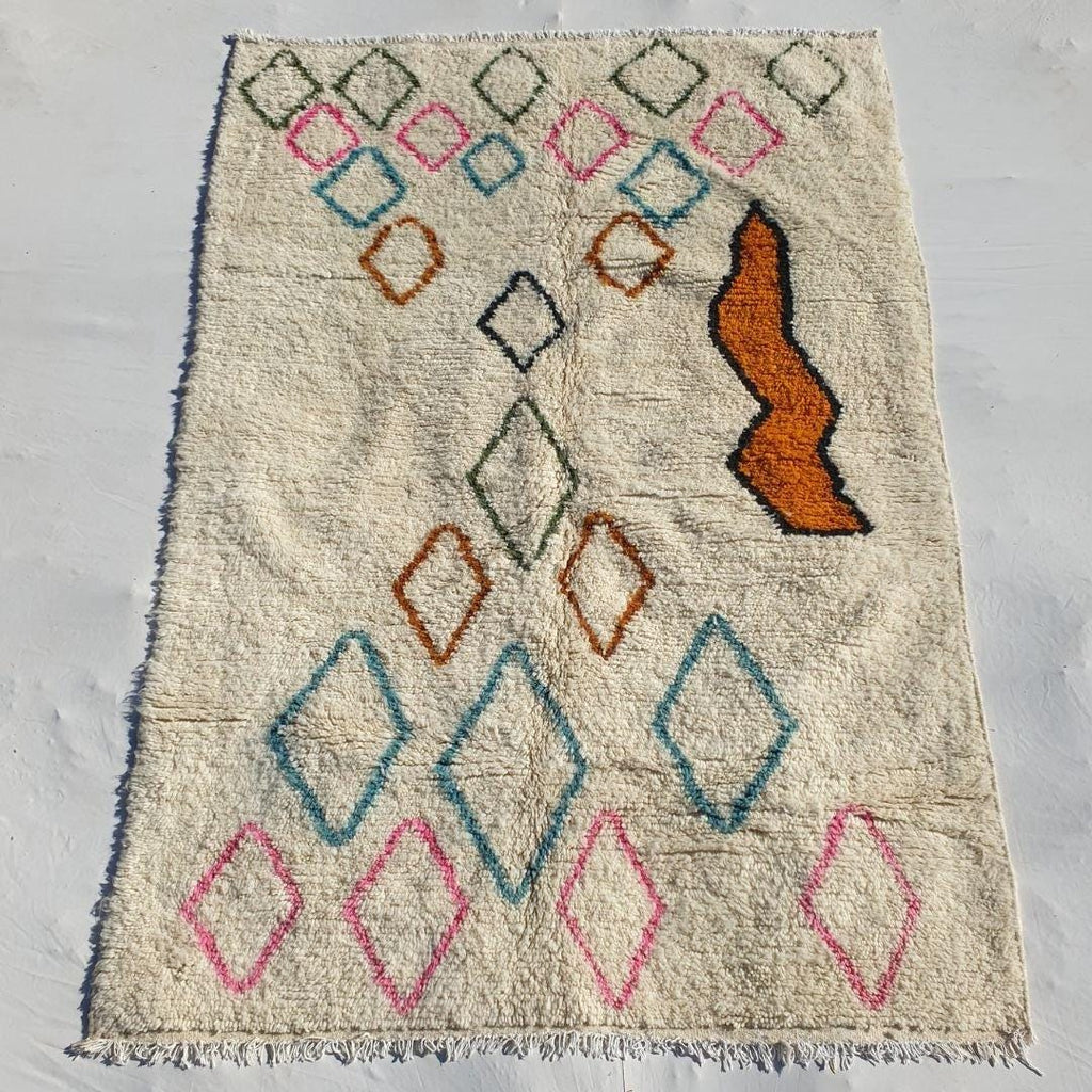 Custom Beni Ourain Rug: Hand-Knotted Moroccan Wool Rug