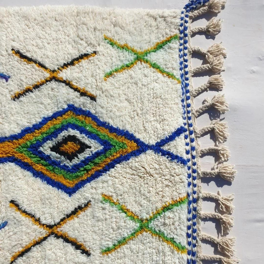Handwoven Beni Ourain Rug: Custom Moroccan Wool Carpet