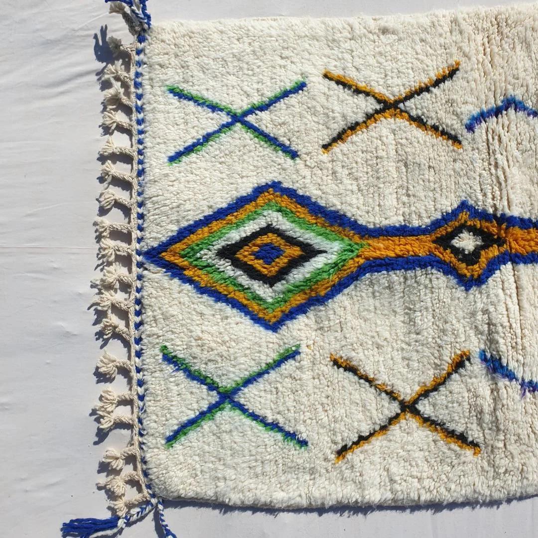 Handwoven Beni Ourain Rug: Custom Moroccan Wool Carpet