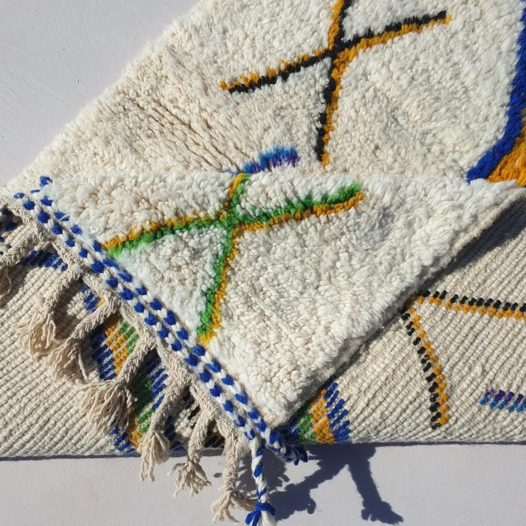 Handwoven Beni Ourain Rug: Custom Moroccan Wool Carpet