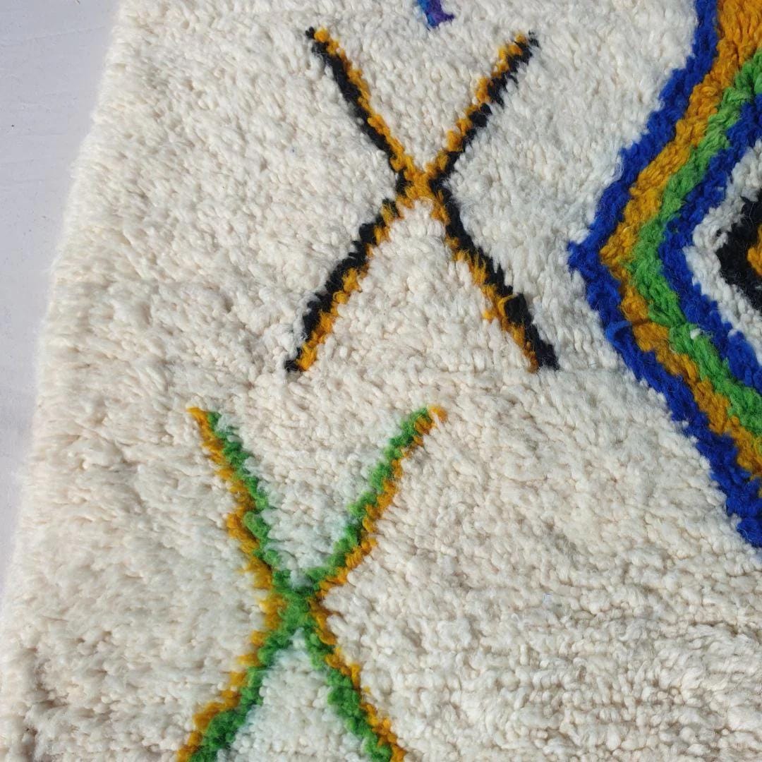 Handwoven Beni Ourain Rug: Custom Moroccan Wool Carpet