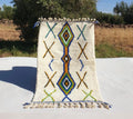 Handwoven Beni Ourain Rug: Custom Moroccan Wool Carpet