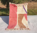 Handmade Shaggy Beni Ourain Wool Rug: Authentic Berber Style