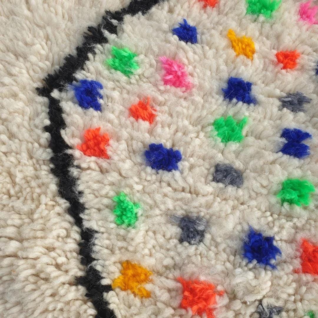 Handmade Wool Berber Rug: Authentic Moroccan Beni Ourain Rug