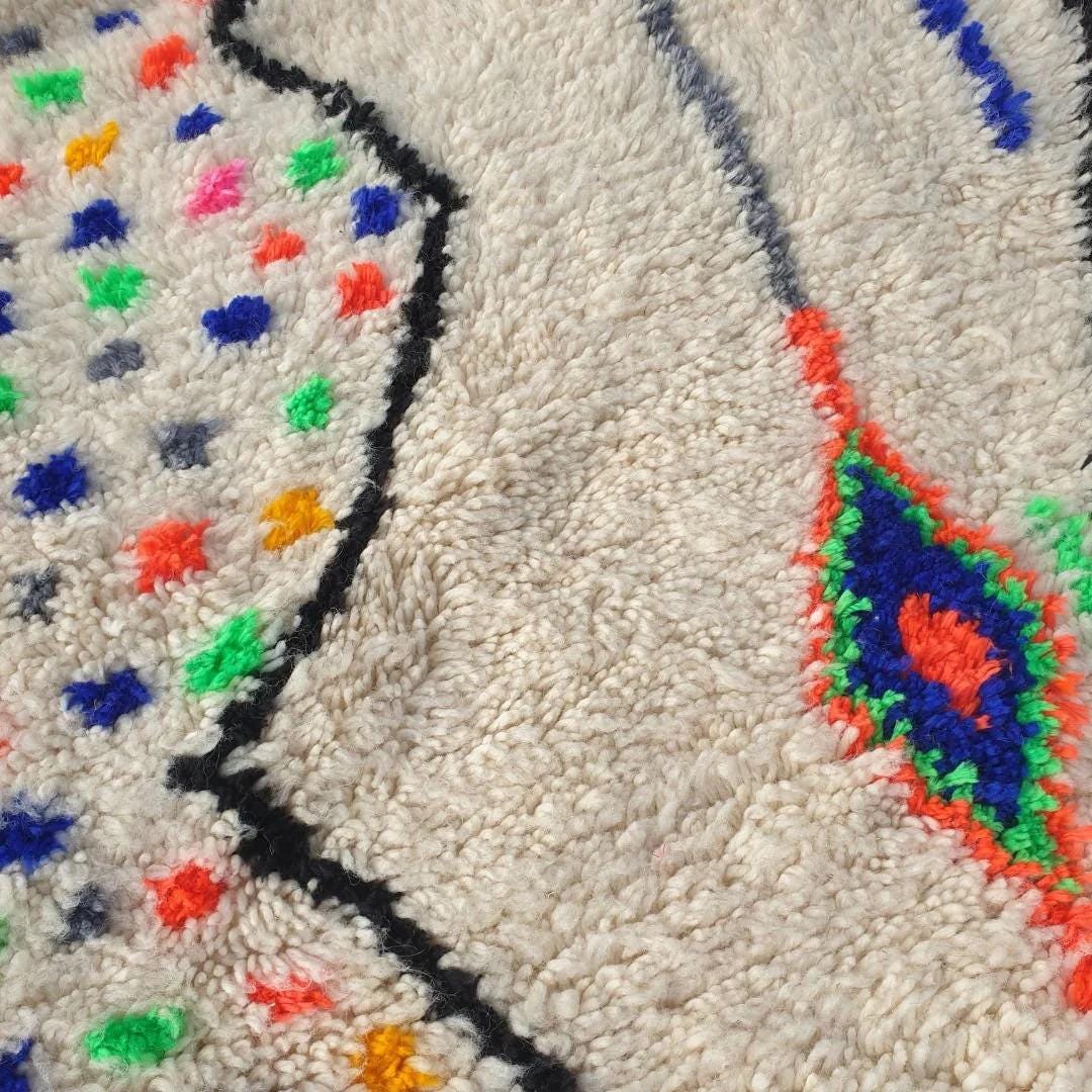 Handmade Wool Berber Rug: Authentic Moroccan Beni Ourain Rug