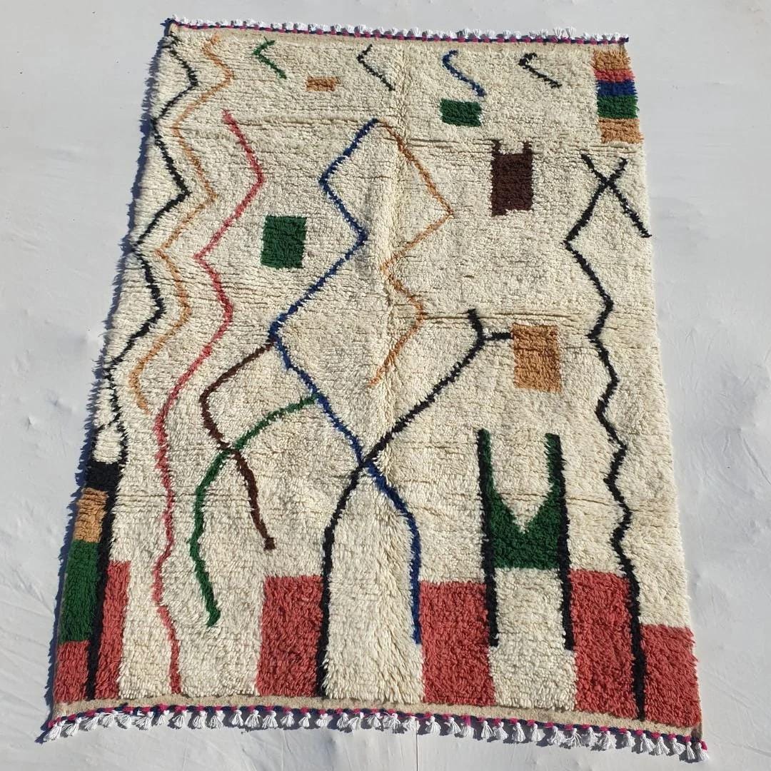 Handmade Beni Ourain Rug: Authentic Moroccan Berber Rug