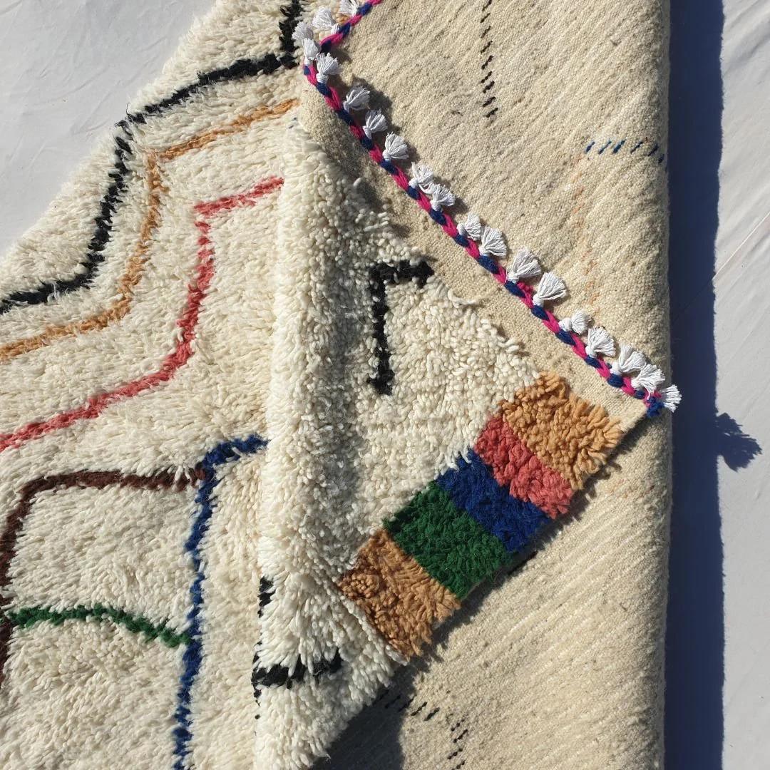 Handmade Beni Ourain Rug: Authentic Moroccan Berber Rug