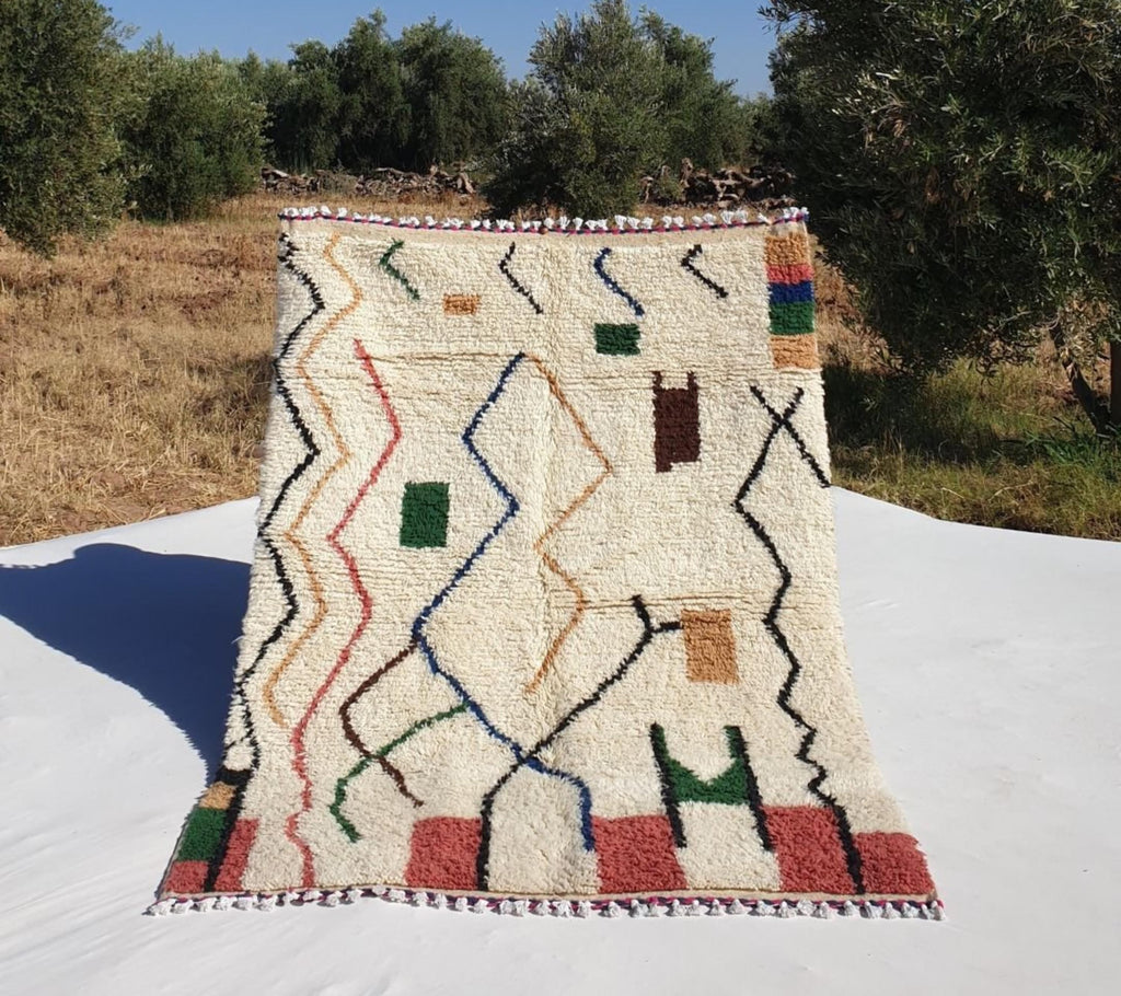 Handmade Beni Ourain Rug: Authentic Moroccan Berber Rug
