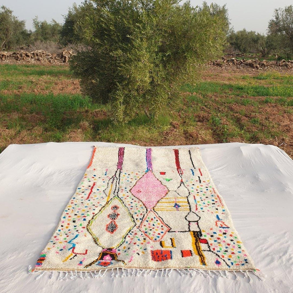 Handmade Beni Ourain Rug: Authentic Moroccan Wool Rug