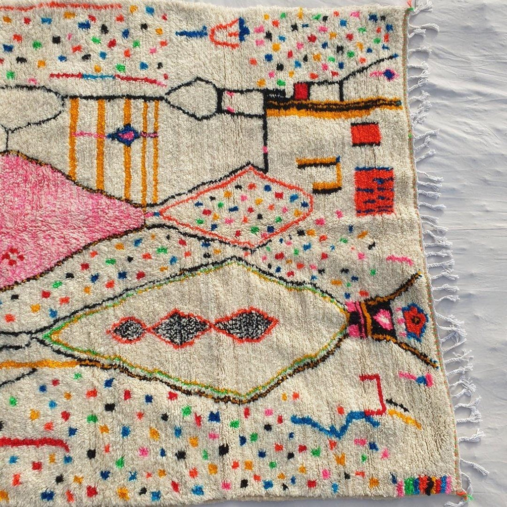 Handmade Beni Ourain Rug: Authentic Moroccan Wool Rug