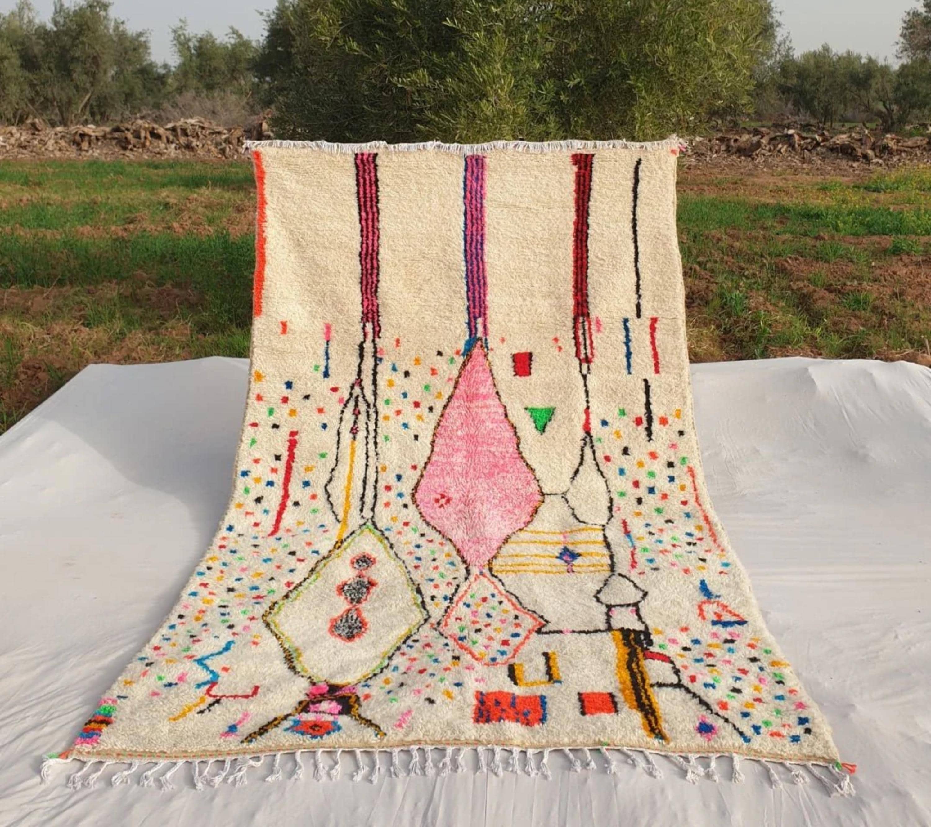 Handmade Beni Ourain Rug: Authentic Moroccan Wool Rug