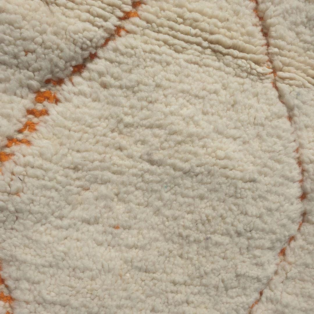 Manar, Yellow White Moroccan Berber Carpet