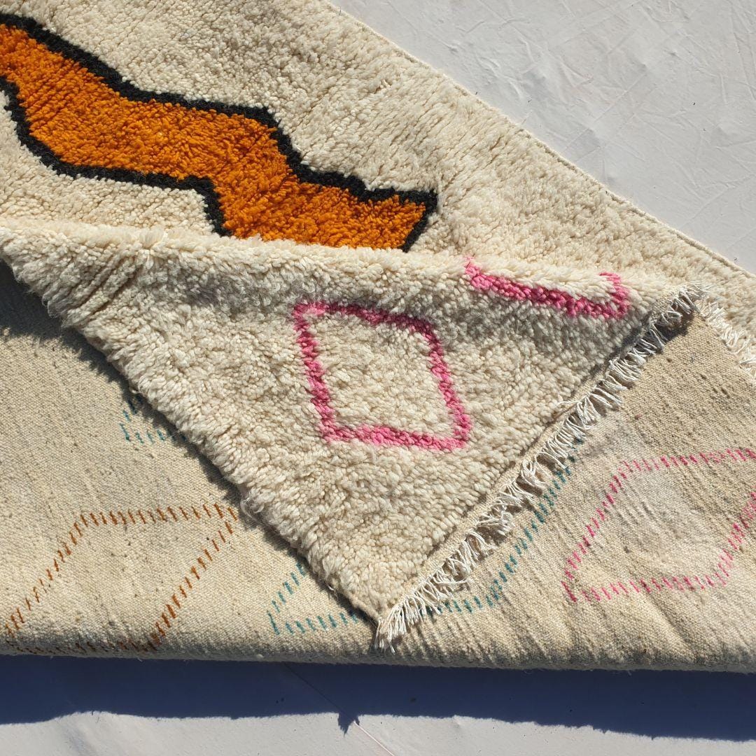 Custom Beni Ourain Rug: Hand-Knotted Moroccan Wool Rug