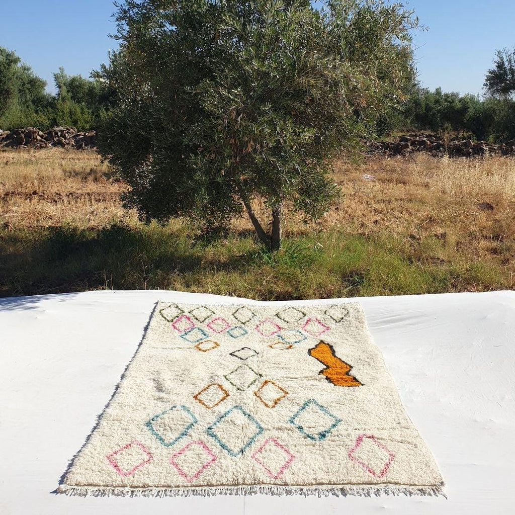 Custom Beni Ourain Rug: Hand-Knotted Moroccan Wool Rug