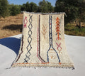 Handmade Beni Ourain Rug: Moroccan Wool Shag, White Berber Decor
