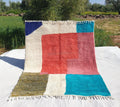 Handmade Beni Ourain Wool Rug: Colorful Shag Moroccan Carpet