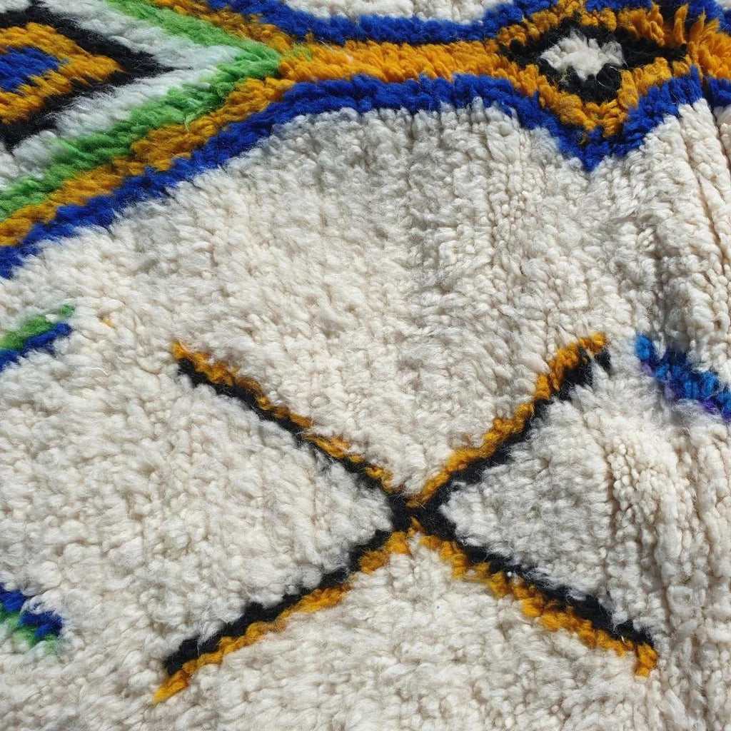 Handwoven Beni Ourain Rug: Custom Moroccan Wool Carpet