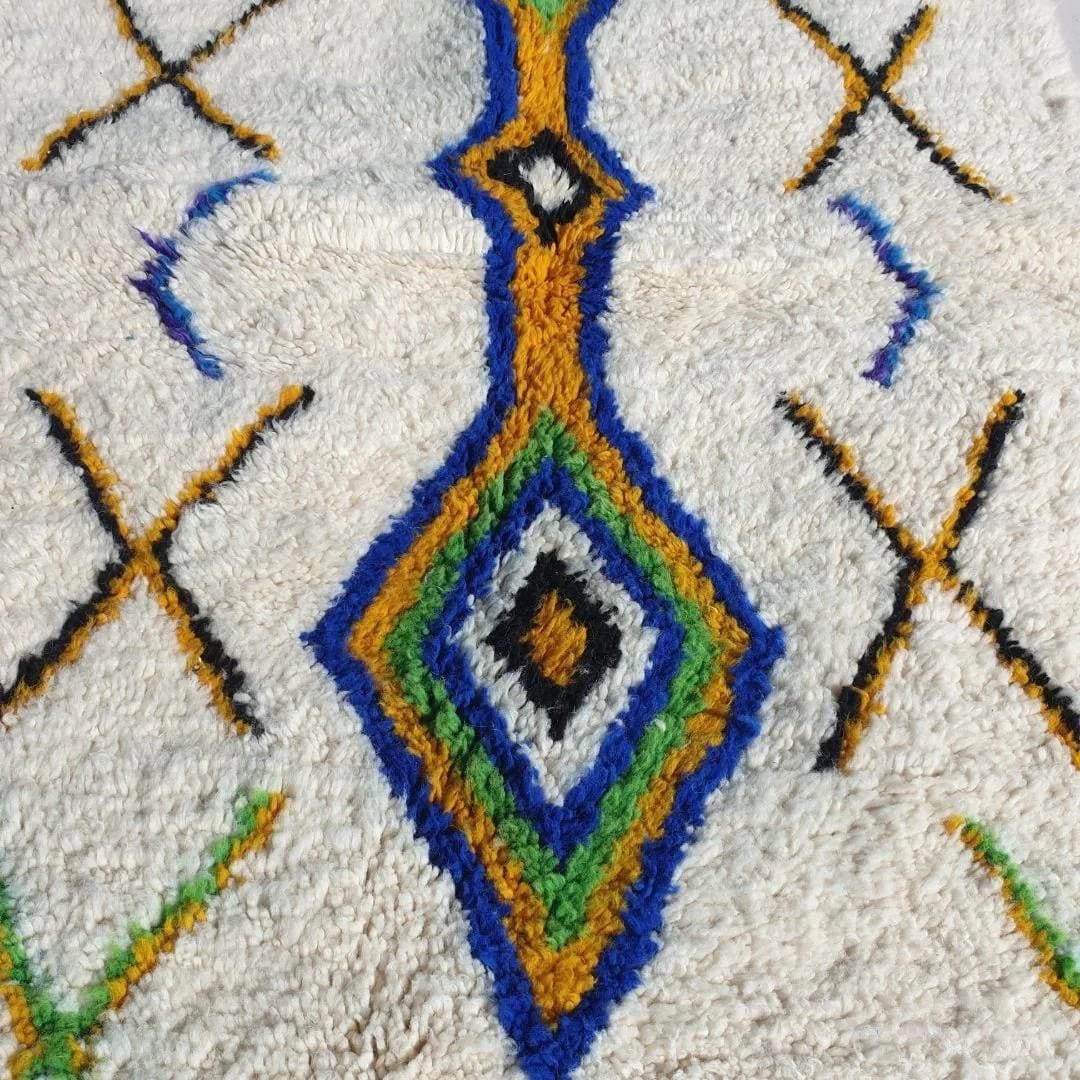 Handwoven Beni Ourain Rug: Custom Moroccan Wool Carpet