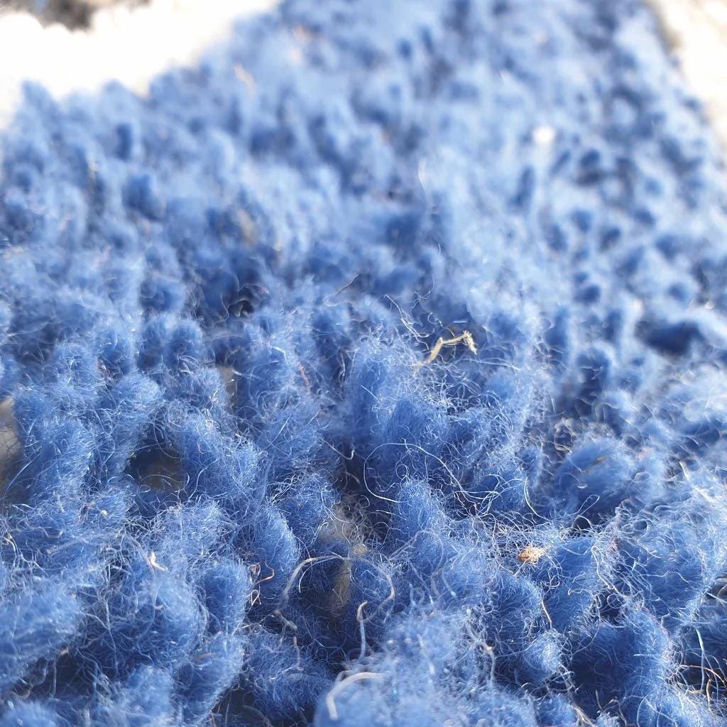 Handmade Beni Ourain Wool Rug: Moroccan Berber Shag Carpet