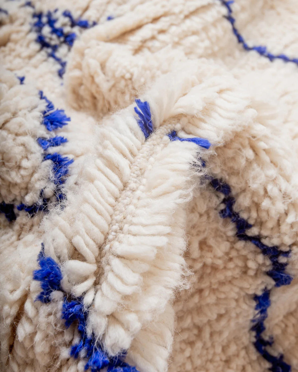 Handmade Beni Ourain Rug: Authentic Moroccan Rug, Custom Sizes